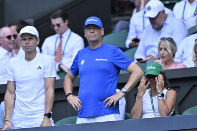 Tennis - Wimbledon 2026 - ITF - The Championships - 09 07 2026 - Tennis - Wimbledon 2026 - ITF - The Championships - 09 07 2026 - Sven Groeneveld coach Muchova - Republique Tcheque London  Copyright: xChryslenexCaillaud Psnewzx