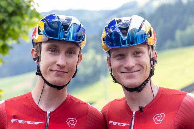 09.07.2026, Franz Josefs Höhe, AUT, Lidl Tour of Austria 2026, Etappe 2 von Bad Kleinkirchheim nach Franz Josefs Höhe Großglockner (188,8 km), im Bild v.l. Alexander Hajek (AUT, Team AUSTRIA), Sebastian Putz (AUT, Team AUSTRIA) f.l.t.r. Alexander Hajek of Austria Sebastian Putz of Austria during the stage 2 from Bad Kleinkirchheim to Franz Josefs Höhe Großglockner (188,8 km) of the Tour of Austria. Franz Josefs Höhe, Austria on. Pictures 2026, PhotoCredit: Johann Groder Foto:Eibner-Pressefoto Groder Franz Josefs Höhe *** July 9, 2026, Franz Josefs Höhe, AUT, Lidl Tour of Austria 2026, Stage 2 from Bad Kleinkirchheim to Franz Josefs Höhe Großglockner, 188.8 km; pictured from left: Alexander Hajek (AUT), Team AUSTRIA, Sebastian Putz (AUT), Team AUSTRIA; from left to right: Alexander Hajek of Austria and Sebastian Putz of Austria during Stage 2 from Bad Kleinkirchheim to Franz Josefs Höhe, Großglockner (188.8 km) of the Tour of Austria at Franz Josefs Höhe, Austria, in the photo from 2026, Photo Credit: Johann Groder, Foto Eibner, Press Photo: Groder, Franz Josefs Höhe  EP_gro