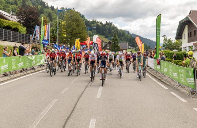09.07.2026, Franz Josefs Höhe, AUT, Lidl Tour of Austria 2026, Etappe 2 von Bad Kleinkirchheim nach Franz Josefs Höhe Großglockner (188,8 km), im Bild Start in Bad Kleinkirchheim start during the stage 2 from Bad Kleinkirchheim to Franz Josefs Höhe Großglockner (188,8 km) of the Tour of Austria. Franz Josefs Höhe, Austria on 2026 07 09. Pictures 2026, PhotoCredit: Johann Groder Foto:Eibner-Pressefoto Groder Franz Josefs Höhe *** July 9, 2026, Franz Josefs Höhe, Austria, Lidl Tour of Austria 2026, Stage 2 from Bad Kleinkirchheim to Franz Josefs Höhe (Großglockner), 188.8 km, Pictured: Start in Bad Kleinkirchheim during Stage 2 from Bad Kleinkirchheim to Franz Josefs Höhe, Großglockner (188.8 km) of the Tour of Austria at Franz Josefs Höhe, Austria, on July 9, 2026. Photos from 2026, Photo Credit: Johann Groder, Foto Eibner, Press Photo: Groder, Franz Josefs Höhe  EP_gro