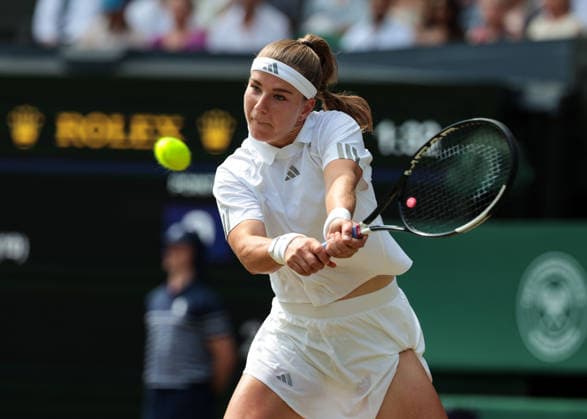 Karolina Muchova (CZE), Damen Einzel, Ladies Singles Tennis - Wimbledon 2026 - Grand Slam ITF ATP, Tennis Herren WTA, Tennis Damen - AELTC - London - - Great Britain - 9 July 2026. *** Karolina Muchova (CZE), Women s Singles, Wimbledon 2026 Grand Slam ITF ATP WTA AELTC London, Great Britain, July 9, 2026 Copyright: xJuergenxHasenkopfx