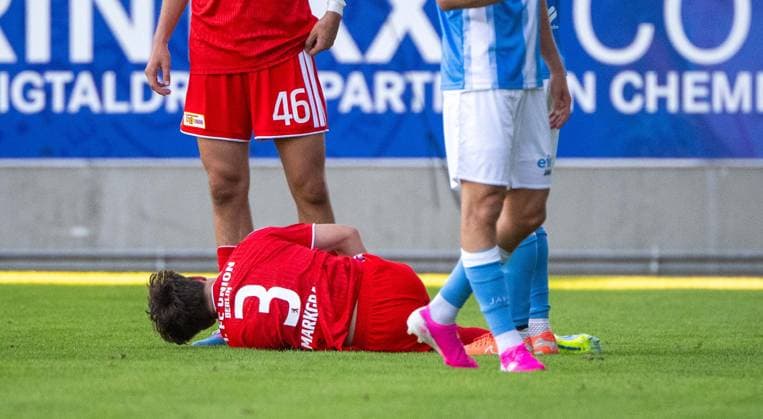 Fußball, Herren, Saison 2026 2027, Testspiel, Chemnitzer FC - 1. FC Union Berlin, Andrik Markgraf (1. FC Union Berlin), 09.07. 2026, *** Soccer, Men s, 2026–2027 Season, Friendly Match, Chemnitzer FC vs. 1. FC Union Berlin, Andrik Markgraf (1. FC Union Berlin), July 9, 2026, Copyright: xMatthiasxKochx