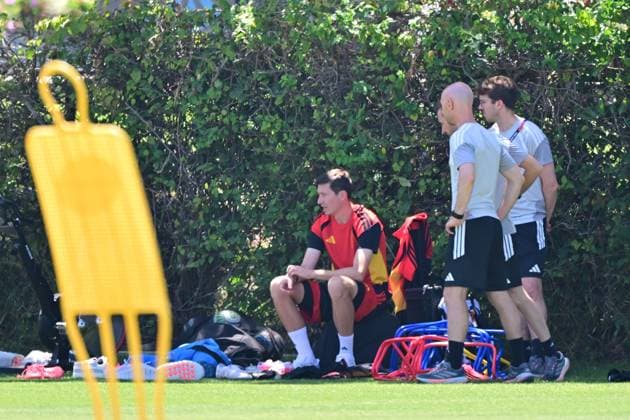Belgium s Hans Vanaken pictured at a training session of Belgian national soccer team Red Devils, on Thursday 09 July 2026 in Carson, Los Angeles County, California, USA. The Rode Duivels - Diables Rouges qualified for the knockout stage of the 2026 FIFA World Cup, WM, Weltmeisterschaft, Fussball where they ll meet Spain in the round of 8 on July 10th. DIRKxWAEM  x180798176x