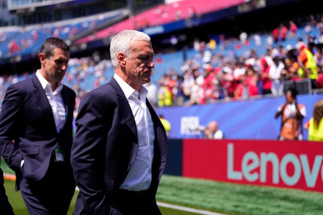 France v Morocco: Quarter Final - FIFA World Cup, WM, Weltmeisterschaft, Fussball 2026 Didier Deschamps, head coach of France, looks on during the FIFA World Cup 2026 Quarter Final match between France and Morocco at Boston Stadium on July 9, 2026 in Foxborough, Massachusetts. Foxborough MA United States  Copyright: xJosexBretonx originalFilename:bretonhernandez-francevm260709_np1M2.jpg