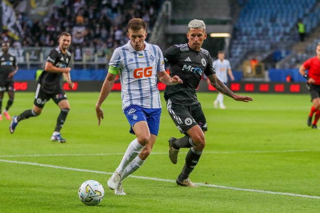 Lublin 09.07.2026. Pilka nozna Liga Europy UEFA kwalifikacje sezon 2026 2027 runda 1 8 mecz: Dynamo Kijow - Universitatea Cluj --- Football UEFA Europa League qualifications season 2026 2027 round 1 8 match: Dynamo Kyiv - Universitatea Cluj nz Oleksandr Pikhalyonok Fot. Kacper Staniec NEWSPIX.PL --- newspix.pl POLAND OUT! 