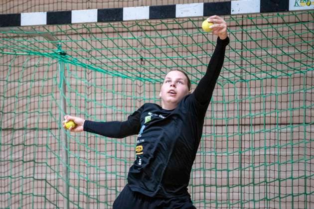 Handball Bundesliga Frauen,HBF, Saison 2026 2027-SV Union Halle-Neustadt Training Halle, Deutschland 09.Juli 2026: Im Bild:Neuzugang Torhueterin Lena Schmied (Halle) Halle Saale SWH Arena Sachsen-Anhalt Deutschland *** Women s Handball Bundesliga (HBF), 2026–2027 Season; SV Union Halle Neustadt Training in Halle, Germany, July 9, 2026. Pictured: New signing, goalkeeper Lena Schmied, in Halle (Halle an der Saale), SWH Arena, Saxony-Anhalt, Germany