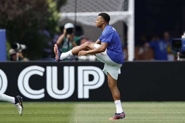 FOXBOROUGH - Kylian Mbappe of France during the 2026 FIFA World Cup, WM, Weltmeisterschaft, Fussball quarter-final match between France and Morocco at Boston Stadium on July 9, 2026, in Foxborough, Massachusetts, United States. MAURICE VAN STEEN ANP FIFA World Cup 2026 - quarter final 2026 xVIxANPxSportx xMauricexvanxSteenxIVx 563226550 originalFilename: 563226550.jpg