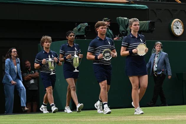 Tennis - Wimbledon 2026 - ITF - The Championships - 09 07 2026 - Tennis - Wimbledon 2026 - ITF - The Championships - 09 07 2026 - double mixte finale Ostapenko Arevalo contre Hunter Marc Polmans - Australie London  Copyright: xChryslenexCaillaud Psnewzx