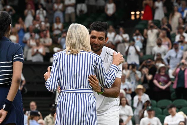 Tennis - Wimbledon 2026 - ITF - The Championships - 09 07 2026 - Tennis - Wimbledon 2026 - ITF - The Championships - 09 07 2026 - double mixte finale Ostapenko Arevalo contre Hunter Marc Polmans - Australie London  Copyright: xChryslenexCaillaud Psnewzx