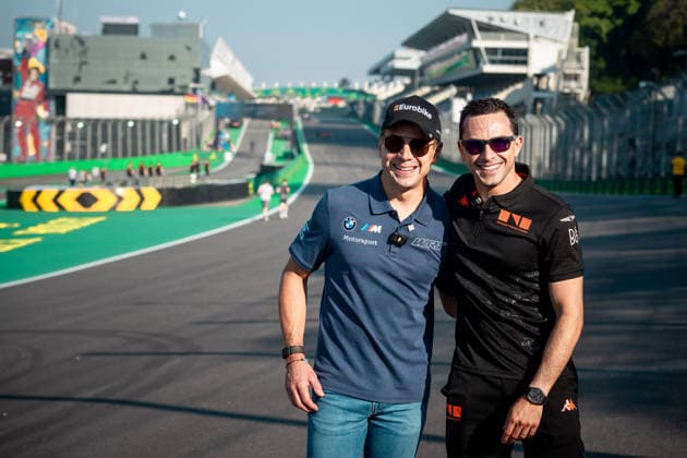 FIA WEC Rolex 6 Horas de São Paulo SaO PAULO, SP - 09.07.2026: FIA WEC ROLEX 6 HORAS DE SaO PAULO - Brazilian drivers Augusto Farfus and Pipo Derani, during the track walk, are the Brazilian representatives in the FIA WEC Rolex 6 Hours of Sao Paulo competition. The championship arrives this week in Interlagos, Sao Paulo, for the Rolex 6 Hours of Sao Paulo, between July 10th and 12th. (Photo: Luis Franca Fotoarena) x2982337x  LuisxFranca