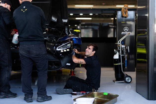 FIA WEC - 6 HOURS OF SAO PAULO 2026 79 CRESSONI Matteo (ita), HODENIUS Lin (ned), ZELGER Johannes (ita), Iron Lynx, Mercedes-AMG GT3 Evo 79, LM GT3, mechanic, mecanicien during the 6 Hours of Sao Paulo 2026, 4th round of the 2026 FIA World Endurance Championship, from July 10 to 12, 2026 on the Interlagos Circuit in Sao Paulo, Brazil -  Copyright: xJoaoxFilipex