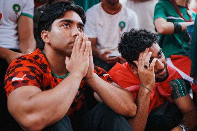Football, 2026 FIFA World Cup, France v Morocco, Moroccan fans watch the match in New York