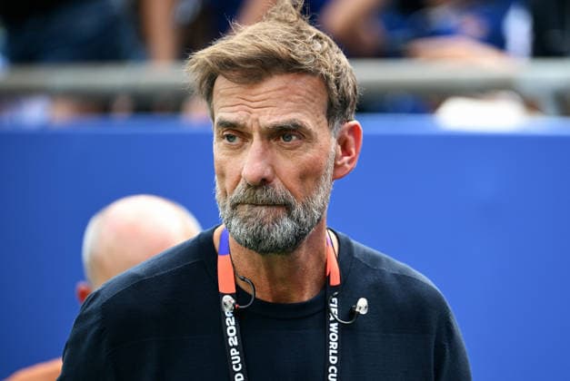 Fussball, Länderspiel, Herren, FIFA World Cup, WM, Weltmeisterschaft, Fussball 2026, Fussball-Weltmeisterschaft, USA, Achtelfinale, Gilette Stadium Boston: Frankreich - Marokko 2:0; Magenta TV Experte Jürgen Klopp. Einzelbild, Portraits, Porträt. *** Soccer, International Match, Men s, 2026 FIFA World Cup, Soccer World Cup, USA, Round of 16, Gilette Stadium, Boston, France vs. Morocco 2–0, Magenta TV expert Jürgen Klopp, stills, portraits, portrait