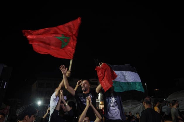 People gather in Gaza to watch FIFA 2026 World Cup quarter-final match People gather in Gaza to watch FIFA 2026 World Cup quarter-final match GAZA CITY, GAZA, PALESTINE - JULY 9: Football fans gather to watch the FIFA 2026 World Cup quarter-final match between France and Morocco on a screen set up in Gaza City, Gaza, Palestine on July 9, 2026. Abdalhkem Abu Riash Anadolu Gaza City Gaza. Editorial use only. Please get in touch for any other usage.  Copyright: x2026xAnadoluxAbdalhkemxAbuxRiashx Gaza City Gaza. Editorial use only. Please get in touch for any other usage.  Copyright: xIMAGO AnadoluxAgencyxIMAGO AbdalhkemxAbuxRiashx