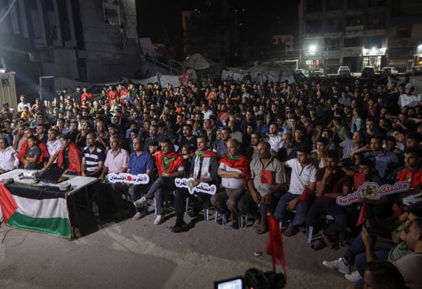 People gather in Gaza to watch FIFA 2026 World Cup quarter-final match People gather in Gaza to watch FIFA 2026 World Cup quarter-final match GAZA CITY, GAZA, PALESTINE - JULY 9: Football fans gather to watch the FIFA 2026 World Cup quarter-final match between France and Morocco on a screen set up in Gaza City, Gaza, Palestine on July 9, 2026. Abdalhkem Abu Riash Anadolu Gaza City Gaza. Editorial use only. Please get in touch for any other usage.  Copyright: x2026xAnadoluxAbdalhkemxAbuxRiashx Gaza City Gaza. Editorial use only. Please get in touch for any other usage.  Copyright: xIMAGO AnadoluxAgencyxIMAGO AbdalhkemxAbuxRiashx
