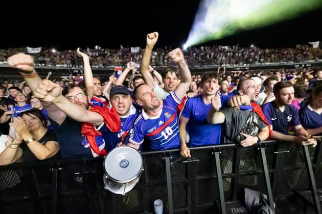 Football, 2026 FIFA World Cup, France v Morocco, public screening in Lille