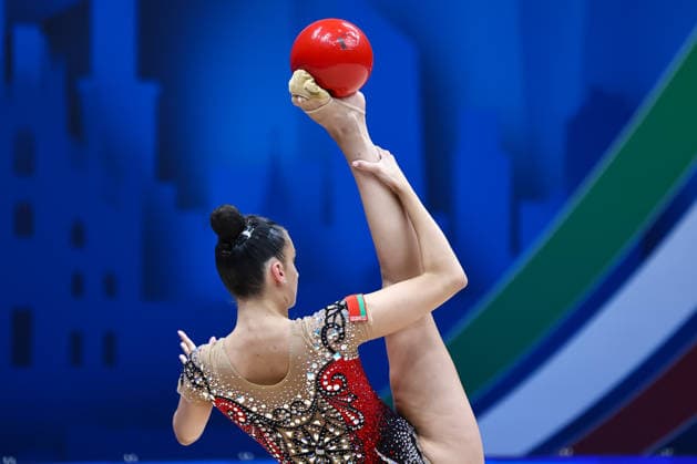 IPA86562131 - Viktoria STEINFELD (GER) during the Rhythmic gymnastics, Rhythmische Sportgymnastik, RSG World Cup Final at the Unipol Forum, Milan, Italy, on July 10, 2026, during the Rhythmic Gymnastics - FIG World Cup 2026, Gymnastics in Assago (MI), Italy, July 10, 2026  Copyright: xValerioxOrigo IPAxSportx xx 86562131