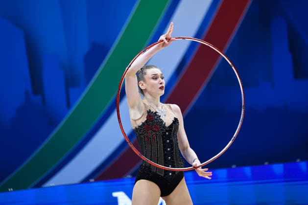 IPA86562134 - Liliana LEWINSKA (POL) during the Rhythmic gymnastics, Rhythmische Sportgymnastik, RSG World Cup Final at the Unipol Forum, Milan, Italy, on July 10, 2026, during the Rhythmic Gymnastics - FIG World Cup 2026, Gymnastics in Assago (MI), Italy, July 10, 2026  Copyright: xValerioxOrigo IPAxSportx xx 86562134
