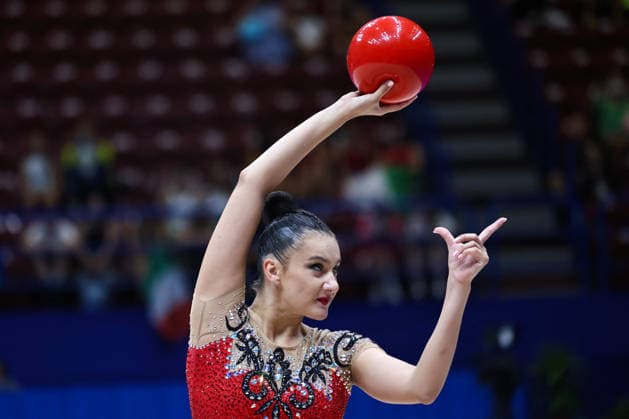 OTHER - Gymnastics - Rhythmic gymnastics, Rhythmische Sportgymnastik, RSG - 2026 FIG World Cup Photo by IPA ABACAPRESS.COM86562125 - Viktoria STEINFELD (GER) during the Rhythmic Gymnastics World Cup Final at the Unipol Forum, Milan, Italy, on July 10, 2026, during the Rhythmic Gymnastics - FIG World Cup 2026, Gymnastics in Assago (MI), Italy, July 10, 2026 Assago (MI) Italy  Copyright: xIPAxSport ABACAx
