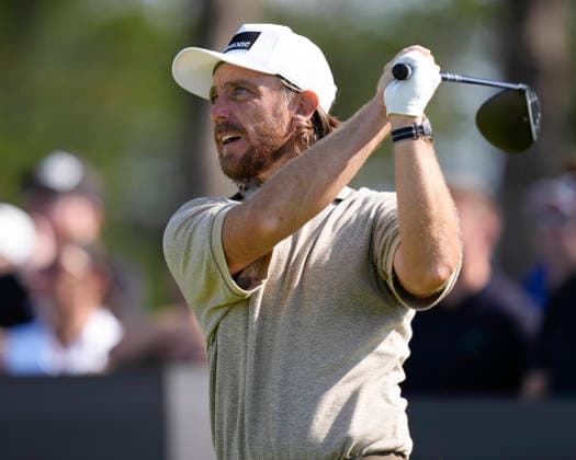 NORTH BERWICK, SCOTLAND - JULY 10: Tommy Fleetwood plays from the fourteenth tee during Round 2 of the Genesis Scottish Open at the Renaissance Club, North Berwick on July 10, 2026 in North Berwick, Scotland Genesis Scottish Open Round 2