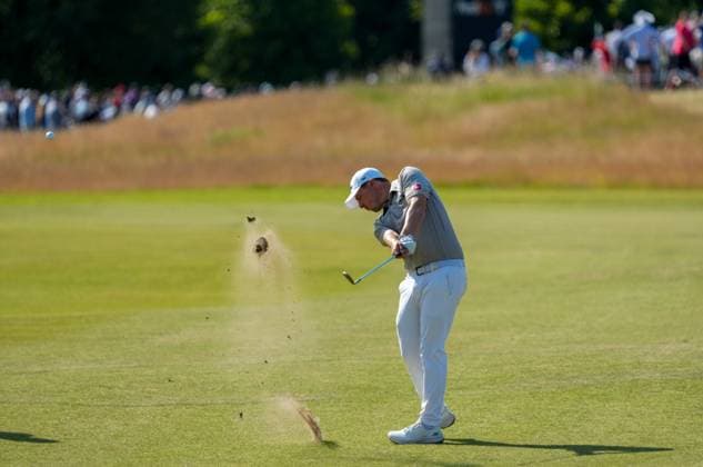 Matt Fitzpatrick of England on the 13th fairway. Genesis Scottish Open, Golf, The Renaissance Club, North Berwick, Scotland, UK - 10 Jul 2026North Berwick The Renaissance Club Scotland United Kingdom  Copyright: xShutterstockx 16984081at