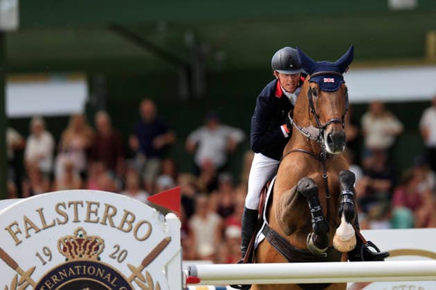 FALSTERBO, SWEDEN 20260710 Ben Maher from Great Britain on the horse Catelly during Friday s international show jumping, Agria Falsterbo Nations Cup, during the Falsterbo horse show. FALSTERBO SWEDEN x10600x *** FALSTERBO, SWEDEN, July 10, 2026 — Ben Maher of Great Britain riding Catelly during Friday’s international show jumping event, the Agria Falsterbo Nations Cup, at the Falsterbo Horse Show. FALSTERBO, SWEDEN x10600x  Copyright: xAndreasxHillergren TTx FALSTERBO HORSE SHOW 2026