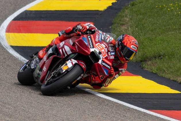Foto IPP Enrico Schiavi Oberlungwitz 10-07-2026 MotoGP Gran Premio Motociclismo di Germania 2026 FP1 nella foto: Marc Marquez - Ducati Lenovo Team Oberlungwitz italy GERMANY ITALY  Copyright: xR4924_italyphotopressx