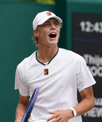 Tennis - 2026 Wimbledon Championships - Day Eleven (Week Two) - All England Lawn Tennis & Croquet Club, London - Friday 10th July 2026 Boys singles : Cruz Hewitt (AUS) v Thijs Boogaard (NED Cruz Hewitt (AUS) COLORSPORT ANDREW COWIE 
