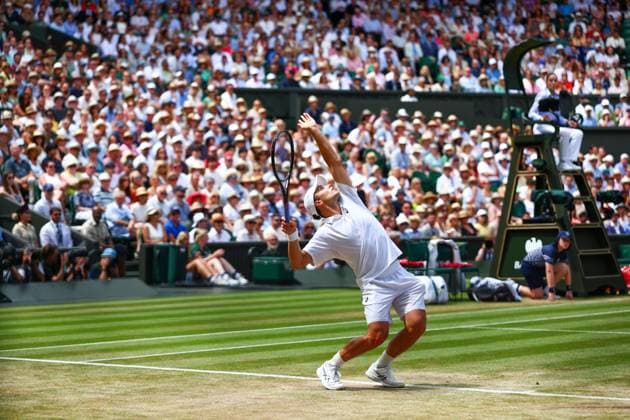 Arthur Fery during his semi final match Wimbledon Tennis Championships, Day 12, The All England Lawn Tennis and Croquet Club, London, UK - 10 Jul 2026London The All England Lawn Tennis and United Kingdom  Copyright: xJamesxMarsh Shutterstockx 16981029ap