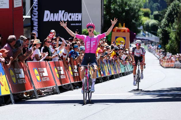 Sport Bilder des Tages CYCLING - Tour of Austria 2026 SANKT JOHANN,AUSTRIA,10.JUL.26 - CYCLING - Tour of Austria, stage 3, Lienz - Sankt Johann im Pongau. Image shows Neilson Powless (USA EF Education - EasyPost).  GEPAxpictures xDavidxGeieregger