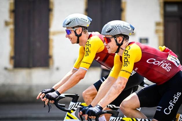Belgian Milan Fretin of Cofidis pictured in action during the stage 7 of the 2026 Tour de France cycling race, a stage of 175km from Hagetmau to Bordeaux, on Friday 10 July 2026. The 113th edition of the Tour de France starts on Saturday 4 July in Barcelona, Spain, and will finish in Paris, France on the 26th of July. JASPERxJACOBS  x180873929x