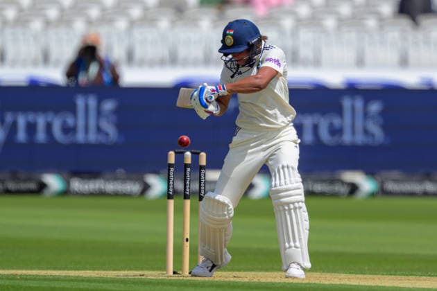 LONDON, ENGLAND JULY 10 - Harmanpreet Kaur of India during Day 1 of the Rothesay Test Match game between England and India at Lord s Cricket Ground on July 10, 2026 in London , England . (Photo by Keeran Marquis Sports Press Photo)  Copyright: xKeeranxMarquis SPPx Sportspressphoto_SPR188364