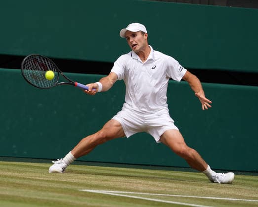 Tennis - 2026 Wimbledon Championships - Day Eleven (Week Two) - All England Lawn Tennis & Croquet Club, London - Friday 10th July 2026 Centre Court : Mens singles Semi Final : Arthur Fery (GBR) v Alexander Zverev (GER) Arthur Fery (GBR) COLORSPORT ANDREW COWIE 
