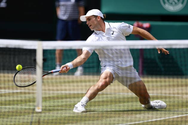 Arthur Fery during his semi final match Wimbledon Tennis Championships, Day 12, The All England Lawn Tennis and Croquet Club, London, UK - 10 Jul 2026London The All England Lawn Tennis and United Kingdom  Copyright: xJamesxMarsh Shutterstockx 16981029bl