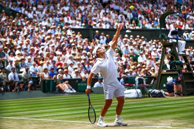 Arthur Fery during his semi final match Wimbledon Tennis Championships, Day 12, The All England Lawn Tennis and Croquet Club, London, UK - 10 Jul 2026London The All England Lawn Tennis and United Kingdom  Copyright: xJamesxMarsh Shutterstockx 16981029by