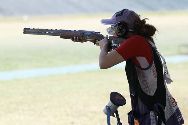 OTHER - Shooting - ISSF World Cup Shotgun Photo by IPA ABACAPRESS.COM86568605 - Molne Magrina Mar of Spain competes on day four of the ISSF World Cup Shotgun event at the Concaverde Shooting Range on July 10, 2026, in Lonato del Garda, Italy. Lonato del Garda Italy  Copyright: xIPAxSport ABACAx