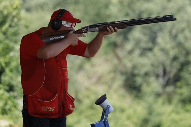 OTHER - Shooting - ISSF World Cup Shotgun Photo by IPA ABACAPRESS.COM86568643 - Ilnam Yavuz of Turkey competes on day four of the ISSF World Cup Shotgun event at the Concaverde Shooting Range on July 10, 2026, in Lonato del Garda, Italy. Lonato del Garda Italy  Copyright: xIPAxSport ABACAx