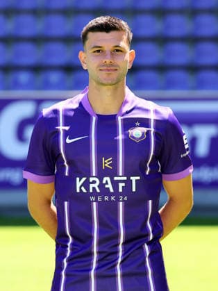Erz.Aue - Teamfoto Regionalliga Nordost Stylianos Kokovas (29, Aue), FC Erzgebirge Aue; Regionalliga Nordost,Ê Porträttermin, 2026 2027, , Aue, 09.07.2026, Erzgebirgsstadion, Fußball, Regionalliga Nordost, Nur für journalistische Zwecke. Only for editorial use! , *** Erz Aue Team Photo, Northeast Regional League, Stylianos Kokovas 29, Aue, FC Erzgebirge Aue, Northeast Regional League, Portrait Session, 2026–2027, , Aue, July 9, 2026, Erzgebirgsstadion, soccer, Northeast Regional League, For editorial use only, Picture Point