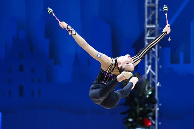 OTHER - Gymnastics - Rhythmic gymnastics, Rhythmische Sportgymnastik, RSG - 2026 FIG World Cup Photo by IPA ABACAPRESS.COM86570471 - MUNITS Daniela (ISR) during the Rhythmic Gymnastics World Cup Final at the Unipol Forum, Milan, Italy, on July 10, 2026, during the Rhythmic Gymnastics - FIG World Cup 2026, Gymnastics in Assago (MI), Italy, July 10, 2026 Assago (MI) Italy  Copyright: xIPAxSport ABACAx
