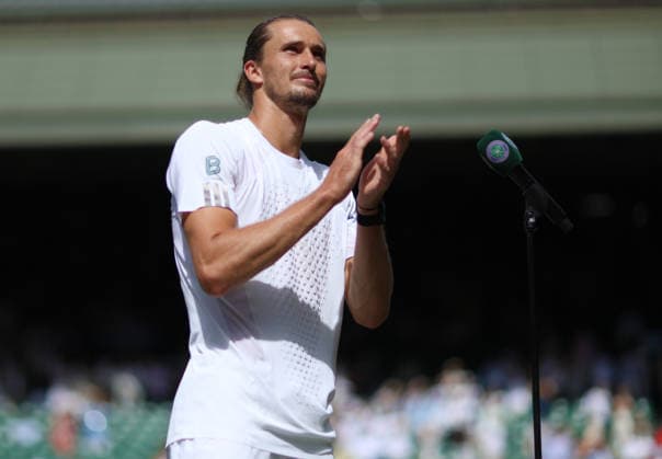 Wimbledon Championships 2026, Day 12, AELTC Wimbledon, London, UK - 10 07 2026 Alexander Zverev (GER) in the post match interview following his semi Final match win against Arthur Fery (GBR) in the 2026 Wimbledon Championships at the AELTC London London AELTC Wimbledon London GBR, UK NEWSPAPERS OUT Copyright: xMarkxGreenwoodx