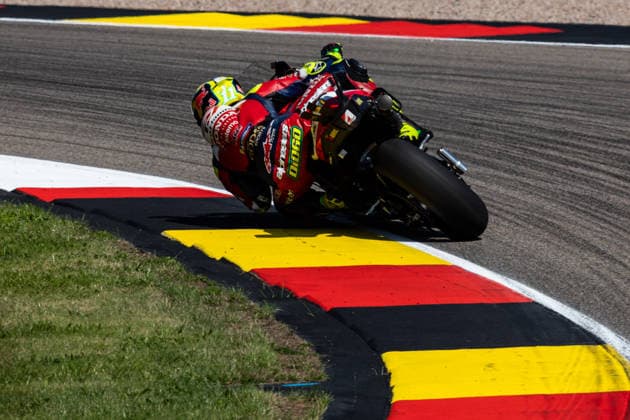 GER, Großer Preis von Deutschland, MotoGP. 11. Lauf, FIM Motorrad-Weltmeisterschaft. 10.07.2026, Sachsenring, Hohenstein-Ernstthal, GER, Großer Preis von Deutschland, MotoGP. 11. Lauf, FIM Motorrad-Weltmeisterschaft. 11, Diogo Moreira, Pro Honda LCR Â Foto: Alexander Trienitz Hohenstein-Ernstthal Sachsenring Sachsen Deutschland *** GER, German Grand Prix, MotoGP Round 11, FIM Motorcycle World Championship, July 10, 2026, Sachsenring, Hohenstein Ernstthal, GER, German Grand Prix, MotoGP Round 11, FIM Motorcycle World Championship 11, Diogo Moreira, Pro Honda LCR. Photo by Alexander Trienitz, Hohenstein Ernstthal, Sachsenring, Saxony, Germany