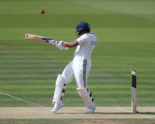 LONDON, ENGLAND - JULY 10: Deepti Sharma of India bats during day 1 of the Rothesay Test Match between England and India at Lord s Cricket Ground on July 10, 2026 in London, England.  Copyright: xJayxPatel SPPx Sportspressphoto_SPR188398