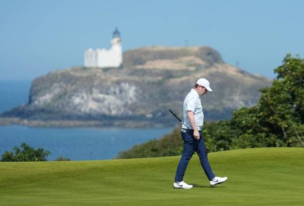 Robert MacIntyre of Scotland on the 4th hole. Genesis Scottish Open, Golf, The Renaissance Club, North Berwick, Scotland, UK - 10 Jul 2026North Berwick The Renaissance Club Scotland United Kingdom  Copyright: xShutterstockx 16984081bg