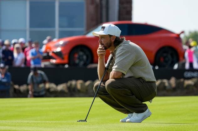 Tommy Fleetwood of England on the 18th green. Genesis Scottish Open, Golf, The Renaissance Club, North Berwick, Scotland, UK - 10 Jul 2026North Berwick The Renaissance Club Scotland United Kingdom  Copyright: xShutterstockx 16984081ci