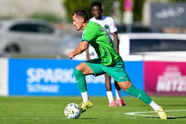 SOCCER - Wattens vs Zhytomyr, test match SCHWAZ,AUSTRIA,10.JUL.26 - SOCCER - ADMIRAL Bundesliga, Premier League, WSG Tirol vs FC Polissya Zhytomyr, test match. Image shows Murat Satin (Wattens).  GEPAxpictures xDanielxSchoenherr