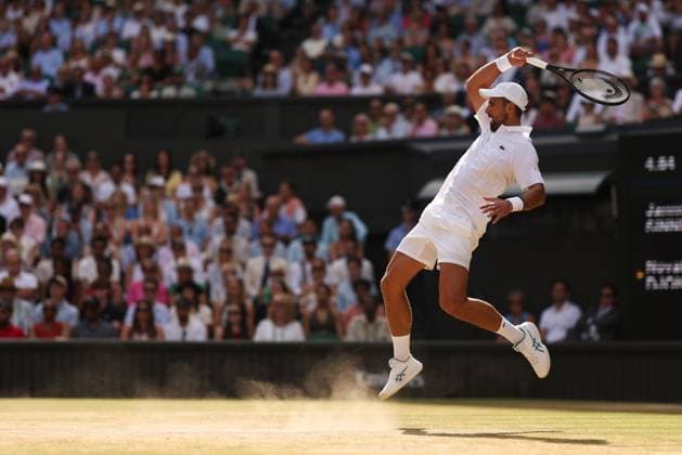 Novak Djokovic during his Semi-Final match Wimbledon Tennis Championships, Day 12, The All England Lawn Tennis and Croquet Club, London, UK - 10 Jul 2026London The All England Lawn Tennis and United Kingdom  Copyright: xEllaxLing Shutterstockx 16981028em