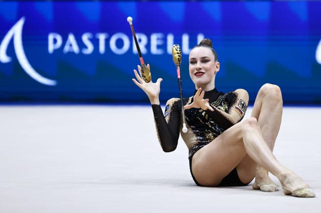 IPA86571991 - Darja VARFOLOMEEV (GER) during the Rhythmic gymnastics, Rhythmische Sportgymnastik, RSG World Cup Final at the Unipol Forum, Milan, Italy, on July 10, 2026, during the Rhythmic Gymnastics - FIG World Cup 2026, Gymnastics in Assago (MI), Italy, July 10, 2026  Copyright: xValerioxOrigo IPAxSportx xx 86571991