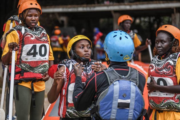 2026 World Rafting Cup in Kenya SAGANA, KENYA - JULY 10: Athletes compete on the Sagana stage of the Tana River, one of the international rafting courses, during the 2026 World Rafting Cup hosted in the town of Sagana within Kirinyaga County, north of Kenya s capital Nairobi, on July 10, 2026. The competition, running from July 5 to 12, features participation from numerous countries including Italy, Burundi, the Czech Republic, Japan, Morocco, Nigeria, and Uganda. Gerald Anderson Anadolu Sagana Kenya. Editorial use only. Please get in touch for any other usage.  Copyright: x2026xAnadoluxGeraldxAndersonx