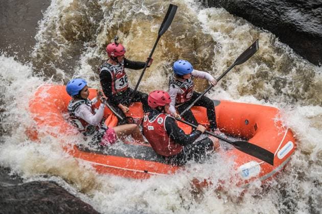 2026 World Rafting Cup in Kenya SAGANA, KENYA - JULY 10: Athletes compete on the Sagana stage of the Tana River, one of the international rafting courses, during the 2026 World Rafting Cup hosted in the town of Sagana within Kirinyaga County, north of Kenya s capital Nairobi, on July 10, 2026. The competition, running from July 5 to 12, features participation from numerous countries including Italy, Burundi, the Czech Republic, Japan, Morocco, Nigeria, and Uganda. Gerald Anderson Anadolu Sagana Kenya. Editorial use only. Please get in touch for any other usage.  Copyright: x2026xAnadoluxGeraldxAndersonx