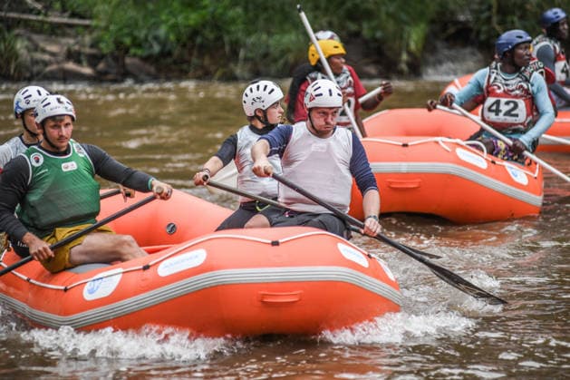 2026 World Rafting Cup in Kenya SAGANA, KENYA - JULY 10: Athletes compete on the Sagana stage of the Tana River, one of the international rafting courses, during the 2026 World Rafting Cup hosted in the town of Sagana within Kirinyaga County, north of Kenya s capital Nairobi, on July 10, 2026. The competition, running from July 5 to 12, features participation from numerous countries including Italy, Burundi, the Czech Republic, Japan, Morocco, Nigeria, and Uganda. Gerald Anderson Anadolu Sagana Kenya. Editorial use only. Please get in touch for any other usage.  Copyright: x2026xAnadoluxGeraldxAndersonx