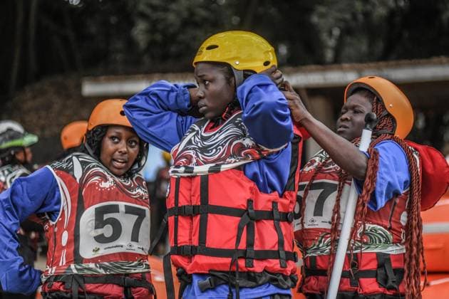 2026 World Rafting Cup in Kenya SAGANA, KENYA - JULY 10: Athletes compete on the Sagana stage of the Tana River, one of the international rafting courses, during the 2026 World Rafting Cup hosted in the town of Sagana within Kirinyaga County, north of Kenya s capital Nairobi, on July 10, 2026. The competition, running from July 5 to 12, features participation from numerous countries including Italy, Burundi, the Czech Republic, Japan, Morocco, Nigeria, and Uganda. Gerald Anderson Anadolu Sagana Kenya. Editorial use only. Please get in touch for any other usage.  Copyright: x2026xAnadoluxGeraldxAndersonx